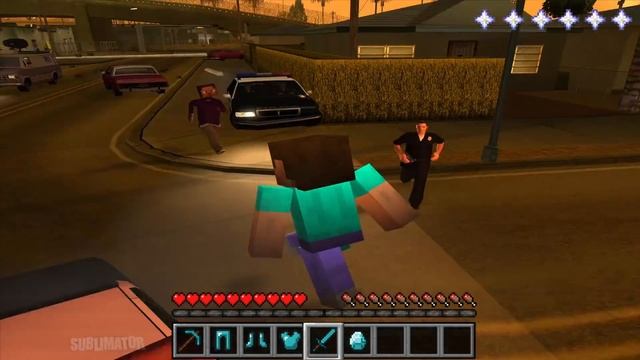 Minecraft but it's GTA San Andreas смотреть онлайн