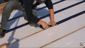 Монтаж крыши японского каркасного дома