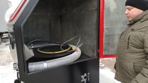 Пескоструйная камера с поворотным столом, фильтром и рекуператором КСО-135-Н-ФВР-М