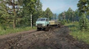 Гряземес  МАЗ-509 4х4 I Мазай I Snow Runner I На руле ThrustMaster T300RS