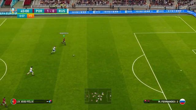 PES 2021 UEFA Euro 2020 Portugal Tournament Final Portugal vs Russia 3-1