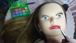 АСМР делаю летний яркий макияж на манекене (шепот) | ASMR doing summer bright makeup on a mannequin