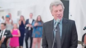 Jon Bon Jovi Sings at a Wedding with Lourdes Valentin