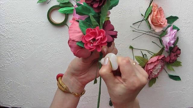 Венок из фоамирана./ Венок на голову своими руками