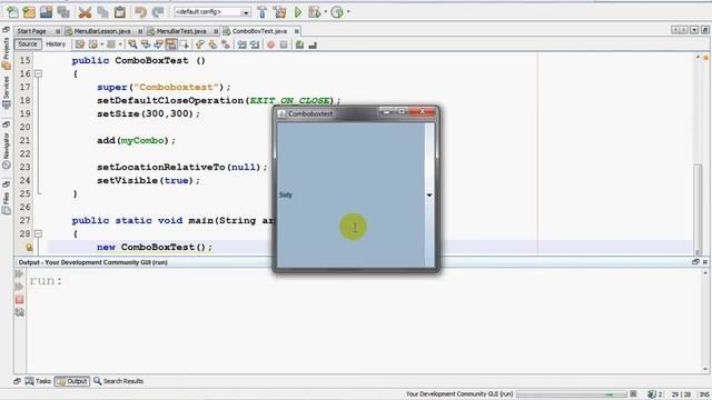 Tut 022 - GUI in Java JComboBox смотреть онлайн