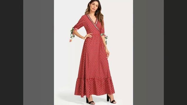 Stylish kurti designs from polka dot print fabric - inspiration on Dot print kurti designs смотреть онлайн