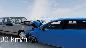 VOLVO V60 vs VOLVO 940! 150 Km/H CRASH TEST! - BeamNg Drive