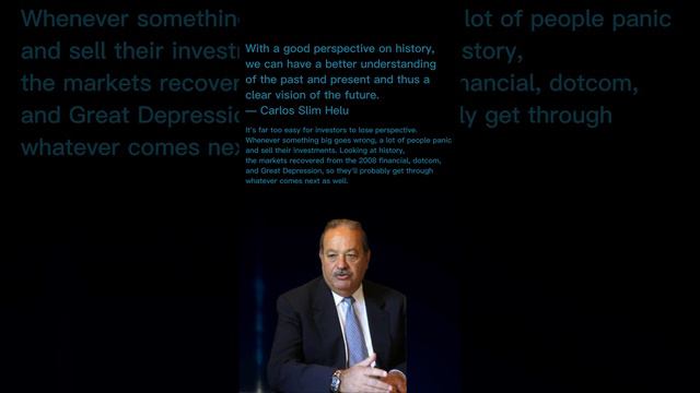 Stock market Investment Quotes by Carlos Slim Helu. #stockmarket ,#investing ,#equityinvestment.