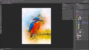 Premio Watercolor Photoshop Action Tutorial