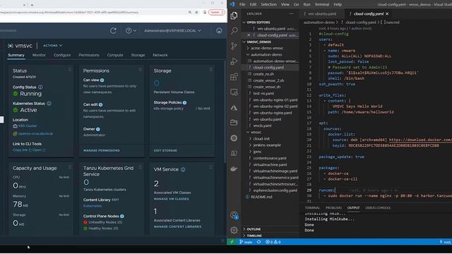 vSphere 7U2a - VM service demo смотреть онлайн