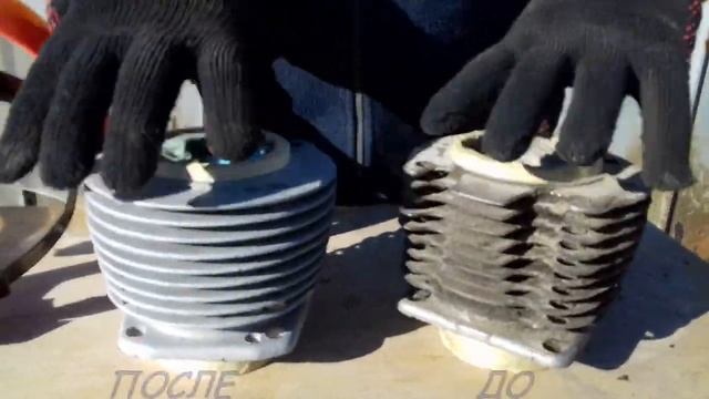 Пескотруйная чистка цилиндров мотоцикла смотреть онлайн