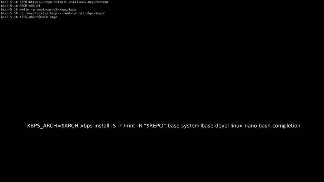 Void linux №3. Установка в chroot live image base. Btrfs. смотреть онлайн