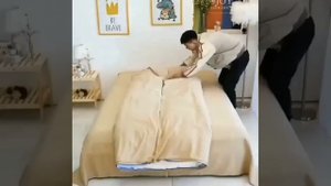 Как быстро одеть пододеяльник. Лайфхак . Полезные советы . Советы хозяйкам