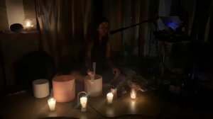 NEW MOON SOUND BATH Crystal Singing Bowls, Vocals / Reiki relaxation healing meditation music 30min