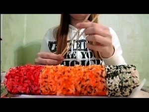 MUKBANG | Суши/роллы | rolls/sushi | не ASMR