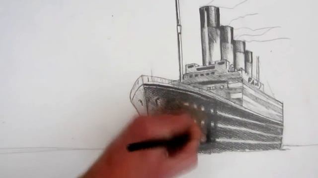 How To Draw The Titanic: Pencil Drawing