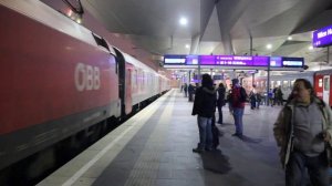 Express train Nice - Moskva at Wien Hbf. Скорый поезд Ницца - Москва на ст. Вена Главная