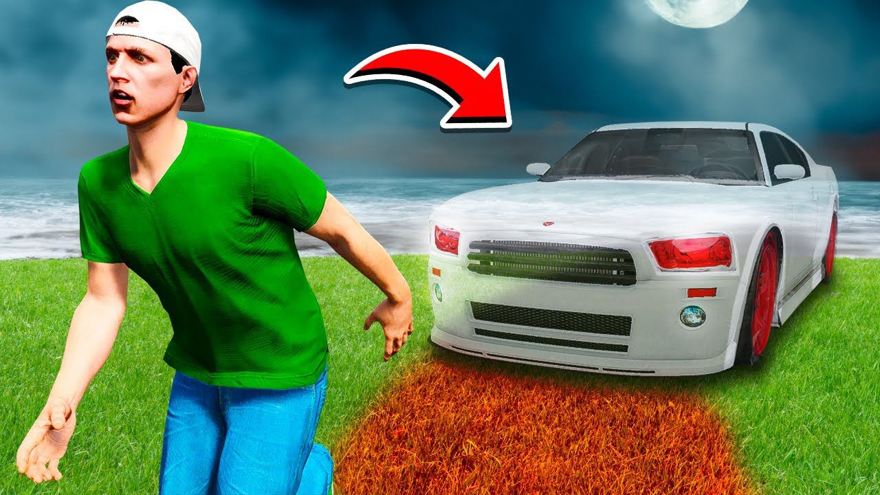 НАШЁЛ ПРИЗРАК МАШИНЫ ФРАНКЛИНА И ПРОСЛЕДИЛ ЗА НИМ ГТА 5 МОДЫ РАЙЛЮХА