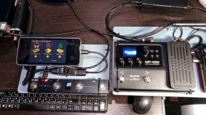 Valeton GP-100, M-Vave Chocolate MIDI-controller, Android OTG MIDI-USB Host.
