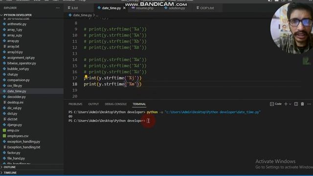 Python current Date & Time Formate for Dynamic Application  - Python for beginners