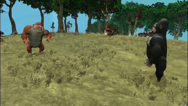 Orangutan vs Silverback Gorilla | Animal Fight Club [S2E4] | SPORE смотреть онлайн