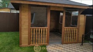 Беседка с КАМИНОМ: полный разбор, топим камин