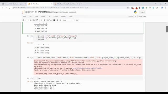 7  - Pandas  - Panel Data Structure Explained Clearly !