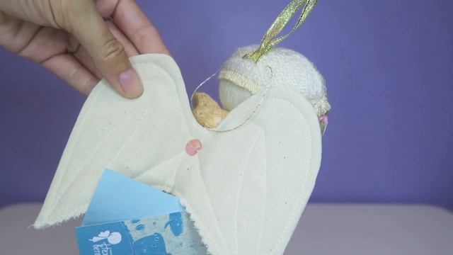 Текстильная интерьерная и игровая кукла ручной работы "Ангел", кукольного цеха "Нежный ветер" смотреть онлайн