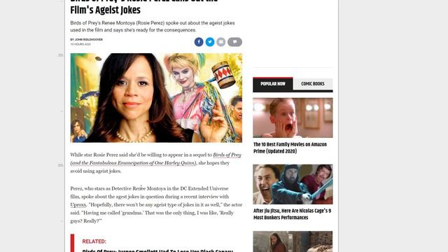Birds of Prey called out for grandma jokes!? Karen complains to Harley Quinn's manager!