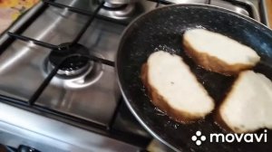 Гренки сладкие без яиц на молоке