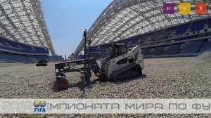 Техника Bobcat на реконструкции стадиона «Фишт» ФИФА ЧМ-2018