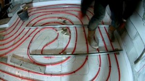 Полусухая стяжка из ПГС,  часть 2 - маяки