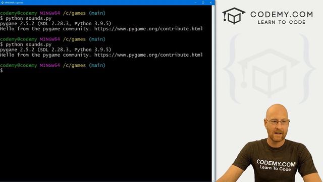 6. Adding Sounds and Music To Your Game - PyGame Thursdays 6 смотреть онлайн