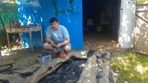 Лодка ПВХ  Badger 340. Итоги хранения зимой в свернутом состоянии