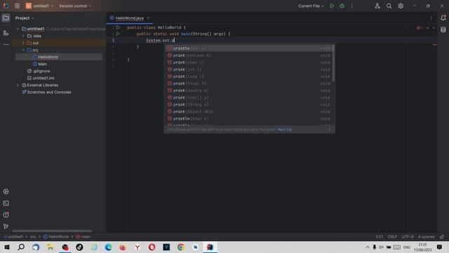 Основы Java. Урок 002. Первая программа "Hello world!". смотреть онлайн