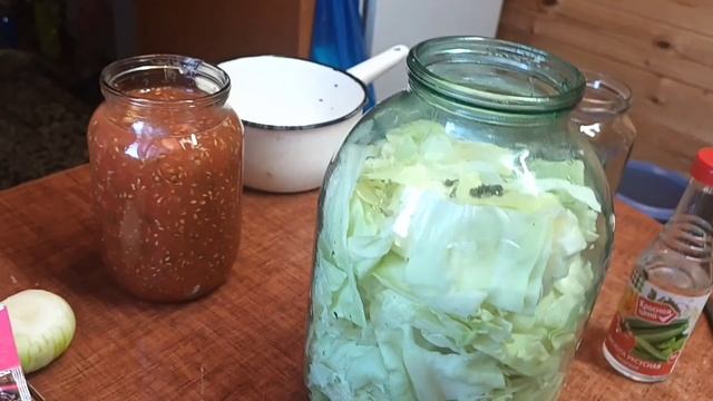 Маринованная капуста на зиму. Рецепт древний, ещё советских времён))