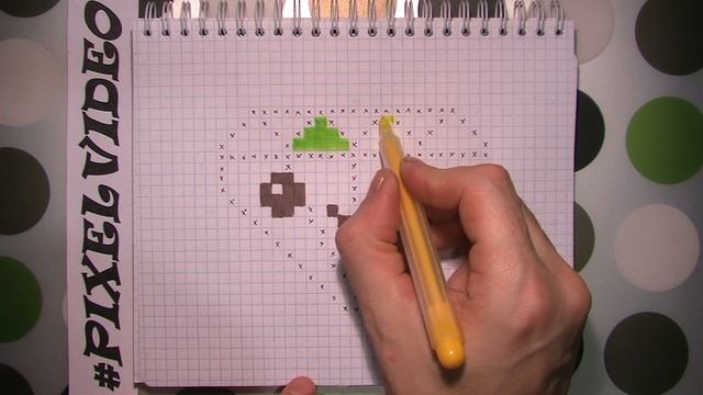 Как рисовать Кавайный Бриллиант по клеточкам / Рисунки по клеточкам #pixelvideo смотреть онлайн