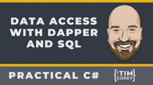 Simple C# Data Access with Dapper and SQL - Minimal API Project Part 1