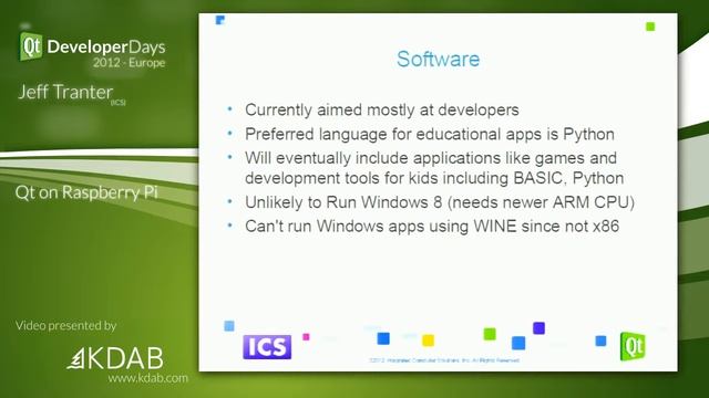 QtDD12 - Qt on Raspberry Pi - Jeff Tranter смотреть онлайн