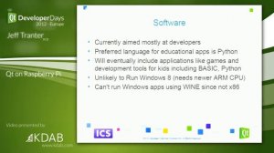 QtDD12 - Qt on Raspberry Pi - Jeff Tranter