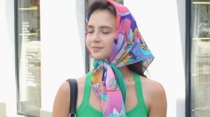 Платок шелковый (крепдешин) "10994", вид 9