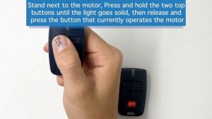 How to code/program a BFT B RCB 0678 Genuine Remote to Motor