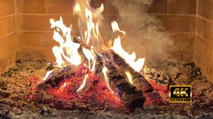 Камин с костром 🔥 для медитации и расслабления со звуком потрескивающих дров 4К-видео