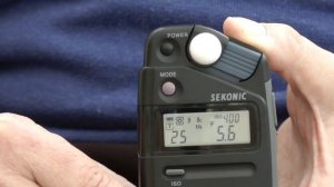 Using the Sekonic L308S incident/flash lightmeter