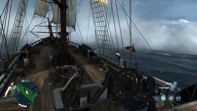 Assassin's Creed III - 100% Sync Walkthrough - Naval Mission #1 - The Chase | CenterStrain01