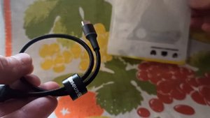 Отличный кабель Baseus USB - Type-C, для быстрой зарядки смартфона, 0,25 м.