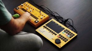 Polyend Tracker and Behringer RD-6