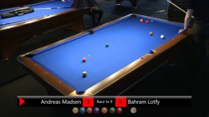 DM Pool 9-Ball Individuelt 2016/17 | Andreas Madsen - Bahram Lotfy | FINALE