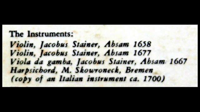 Von Biber / Alice Harnoncourt, 1964: Harmonia Artificiosa-Ariosa (1696) - Partia VI смотреть онлайн