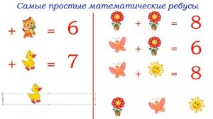 Математические ребусы. Самые простые . Урок 1.